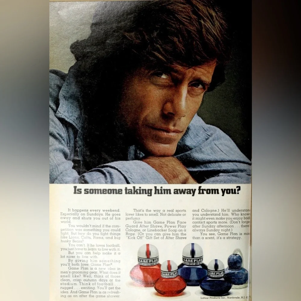 Vintage 70'S Latour Game Plan Power Play Cologne for Men 1/2 oz W/Box